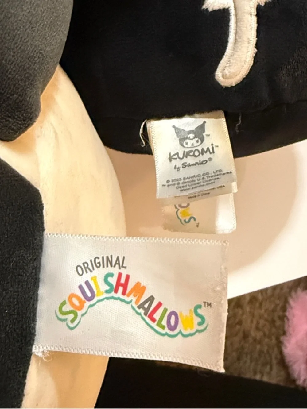 Squishmallows Cat Plush Duo - Cream, Black & Purple Hat